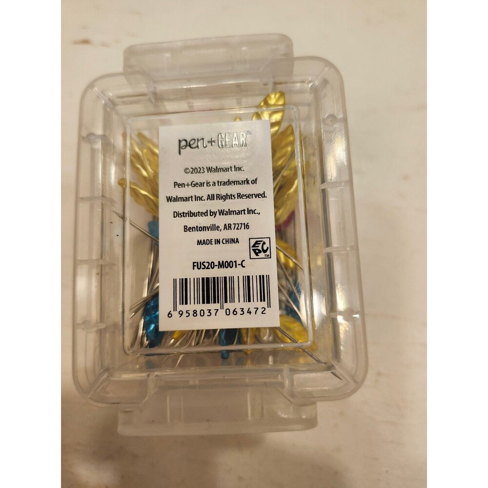 Pen+Gear Decorative Leaf Pin Set Craft Sewing Pins Lot 50